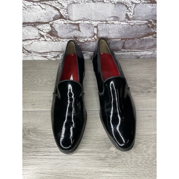 Men\'s Black Patent Leather Tuxedo Formal Shiny Wedding Prom Dress Shoes Sz 11M main image 8